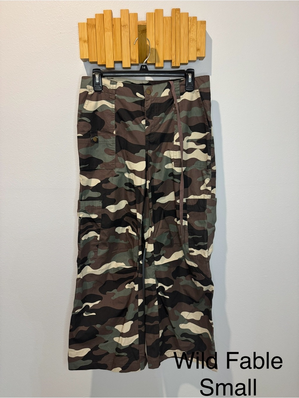 wild fable Camo Cargo Track Pants - Olive, Brown, Black